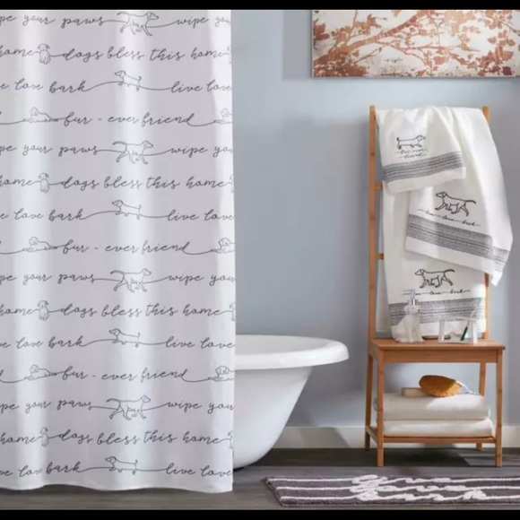 SKL Home “Fur Ever Friends” Shower Curtain - Picture 1 of 8